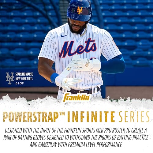 Franklin Sports MLB Batting Gloves - Infinite Powerstrap Baseball & Softball Gloves T2793