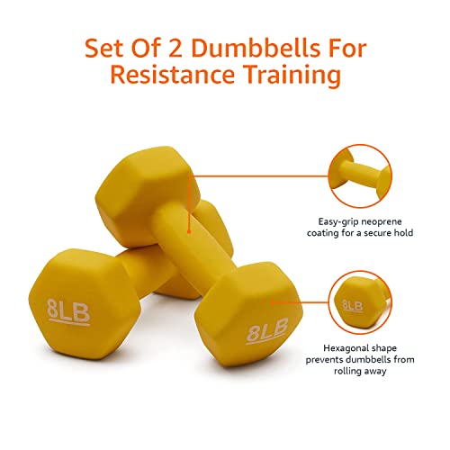 Amazon Basics Neoprene Hex Dumbbell Hand Weight N626248