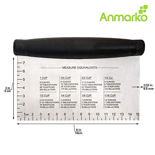 Stainless Steel Griddle Scraper Dough Cutter for Bread and Pizza S5527