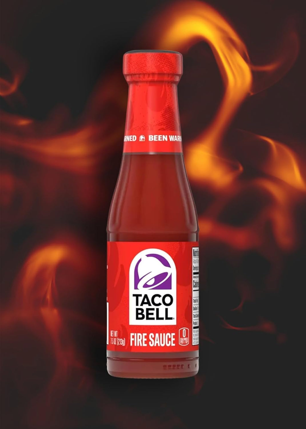 Taco Bell Fire Sauce 7.5 oz Bottles (Pack of 2) O65356