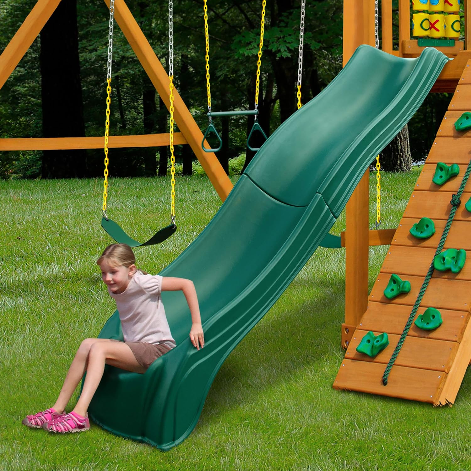Swing-N-Slide WS 5033 Olympus Wave Slide for 5' Decks, Green Z53317