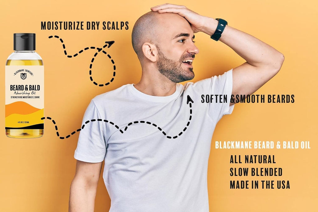 Bald Head Moisturizer for Men with Beard and Head Oil Q6693