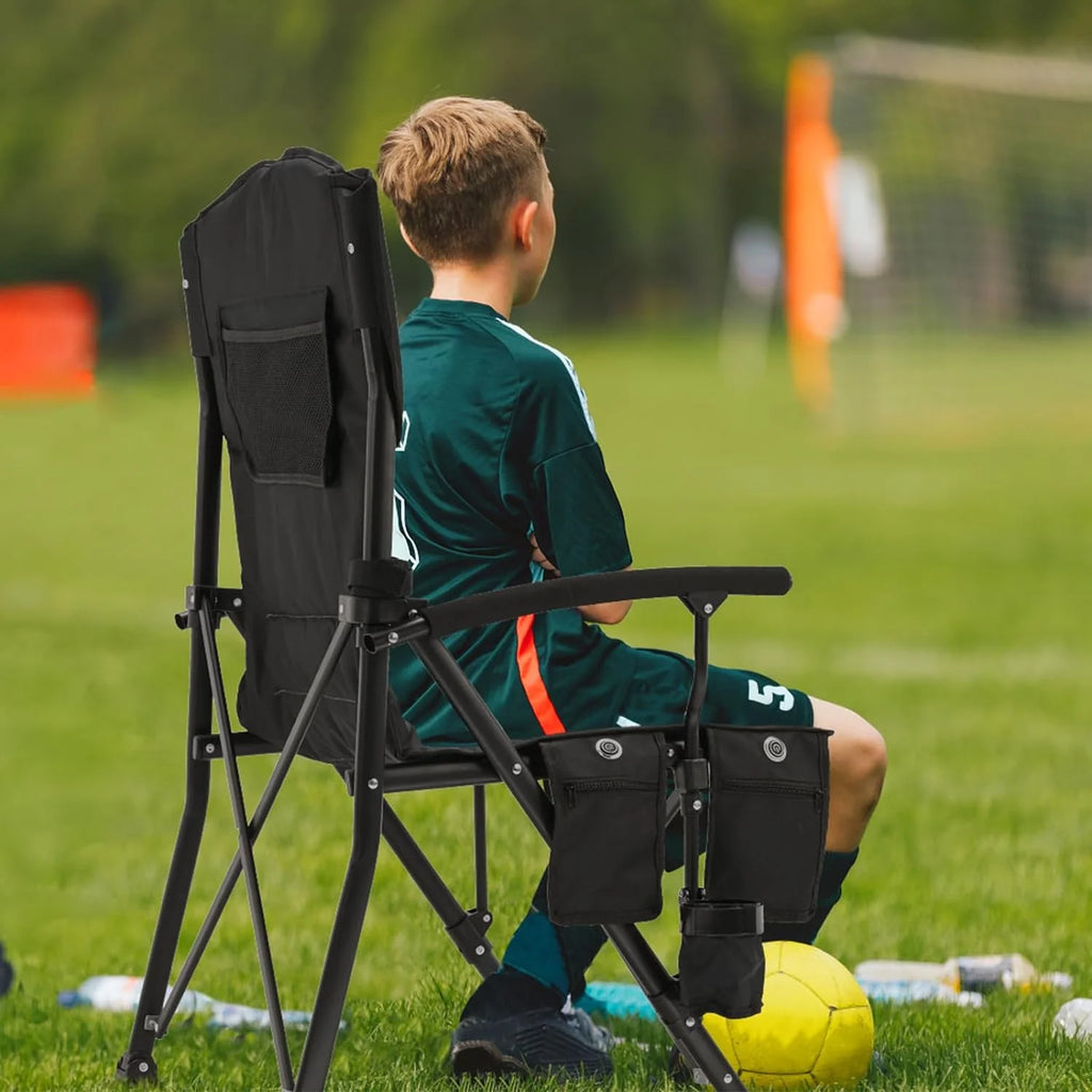 ABORON Heated Camping Chairs, Heavy Duty Folding Chairs for Outdoor, Supports 400 lbs B3131