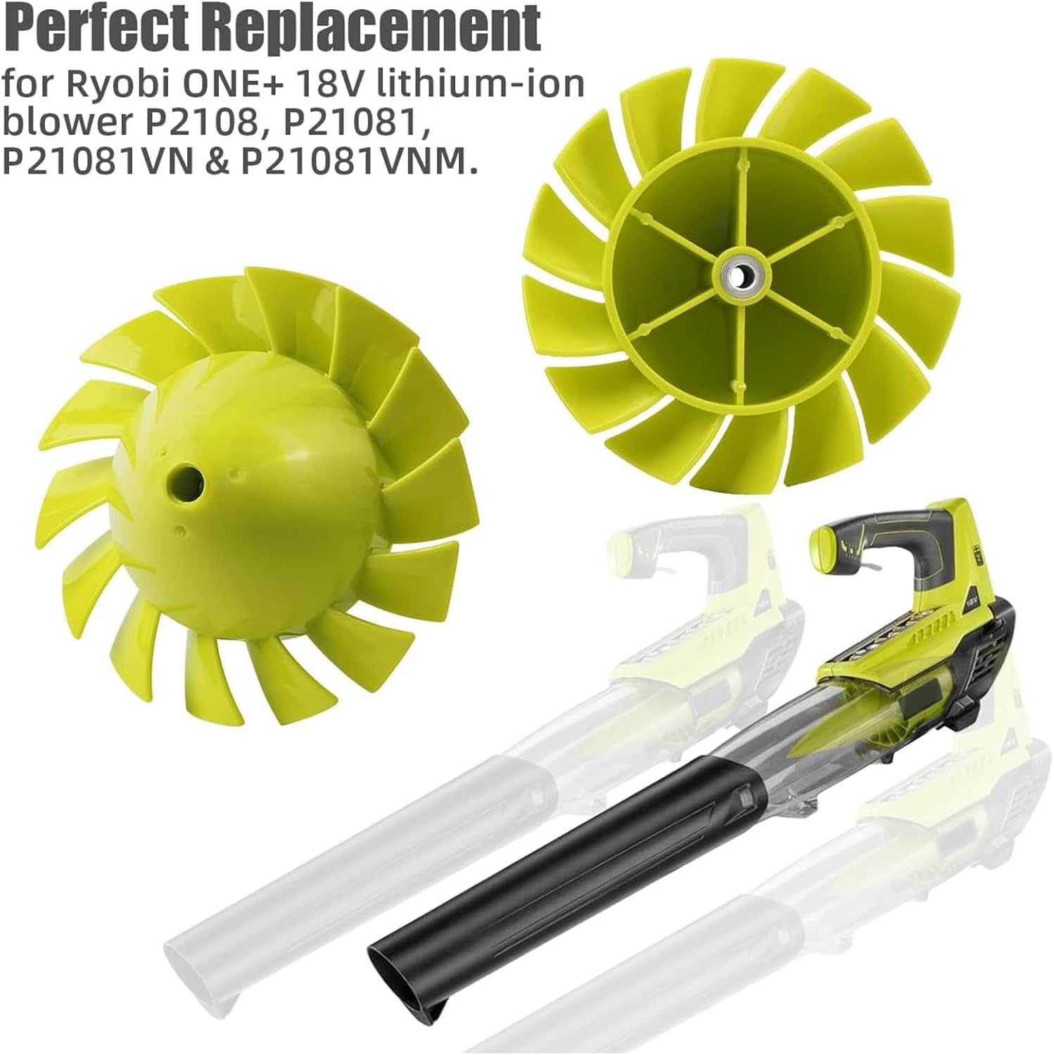 Alocs Blower Fan Replacement for Ryobi 18V One+ Cordless Leaf Blower D91217