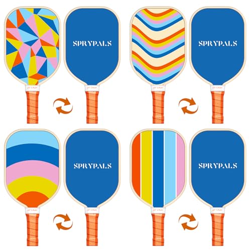 Pickleball Paddles Set of 4, USAPA Approved Wood with Balls and Carry Bag S59916