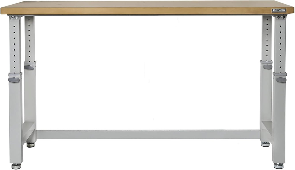 Seville Classics Heavy-Duty Wood Top Workbench, 72", Granite Grey M1845