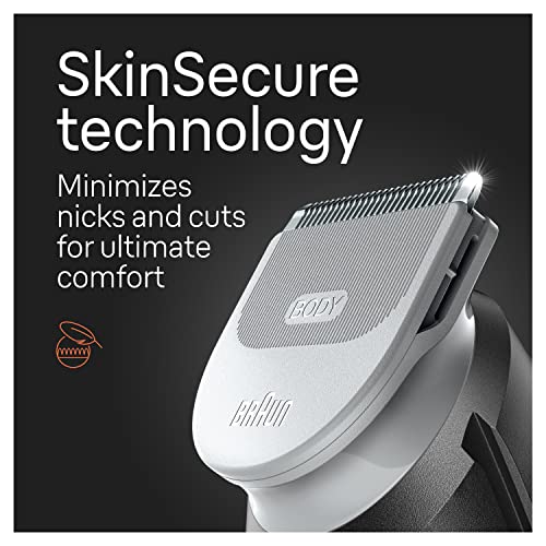 Braun Body Groomer Series 3 3340 for Men, SkinSecure Technology, Washable Q902952