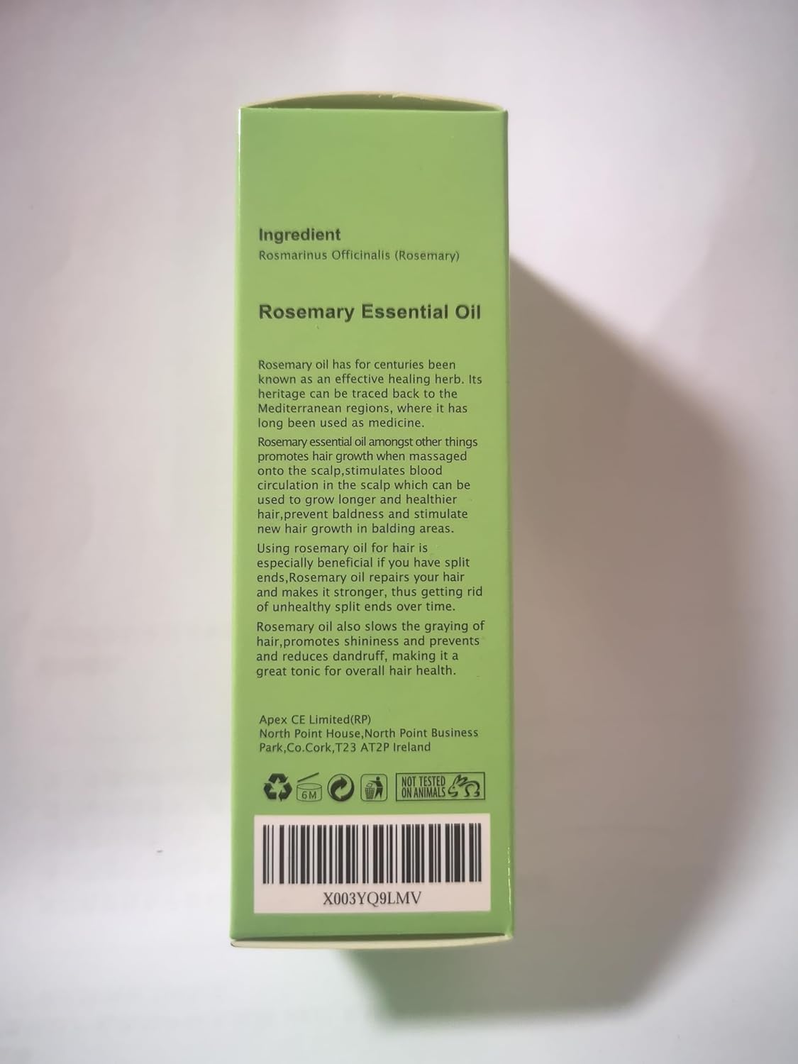 Rosemary Essential Oil for Hair Growth, Pure Organic for Scalp & Eyebrow T960766