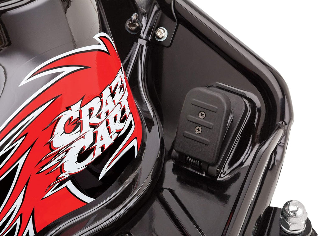 Razor Crazy Cart DLX 24V Electric Drifting Go Kart, Black/Red Y705447