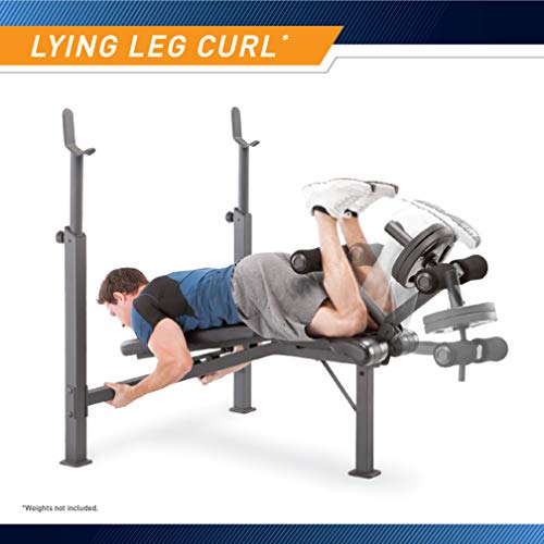 Marcy Olympic Weight Bench with Preacher Curl Pad and Leg Developer K868