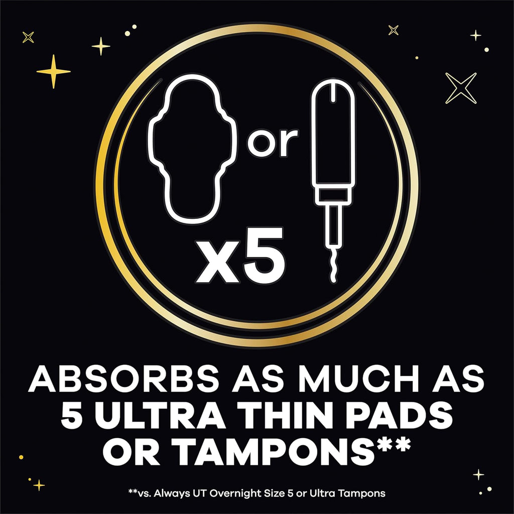 Always ZZZ Overnight Disposable Period Underwear for Women, XL, 14 Count I224
