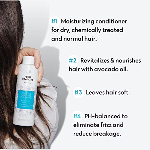 Fragrance Free Sensitive Moisture Hair Conditioner, Hypoallergenic & Vegan, 10.15 oz Y425335