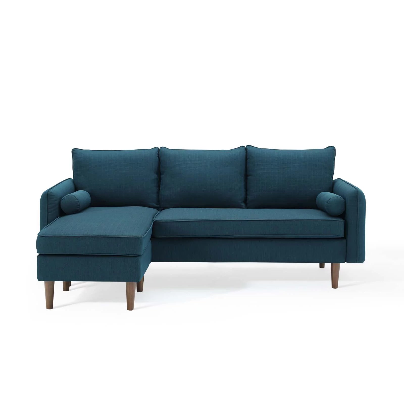 Navy Blue Fabric Sectional Sofa Set C37521