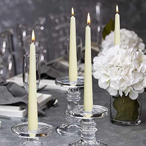 BOLSIUS Ivory Taper Candles 10 Inch, 100 Count Bulk Pack S818