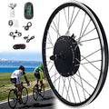 E-Bike Conversion Kit 20"/24"/26"/27.5"/28"/700C Front Motor 48V 1000W/1500W Brushless with Teeth Hub Motor, Electric Bike Conversion kit,ebike Conversion Kit,with KT-LCD6 Display,1000W-26in