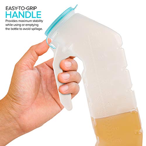 Portable Urinal Bottle 32 Oz with Lid for Travel and Camping I4097