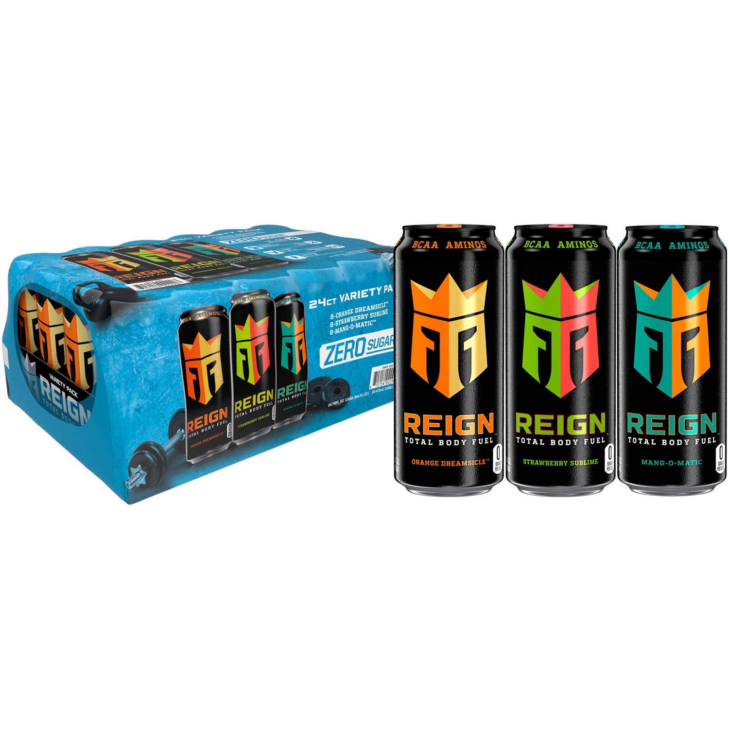 Monster Reign Total Body Fuel Variety Pack 16 oz Can (24 Pack) F8989