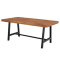 Sophia & William 68”L Outdoor Acacia Wood Rectangular Dining Table