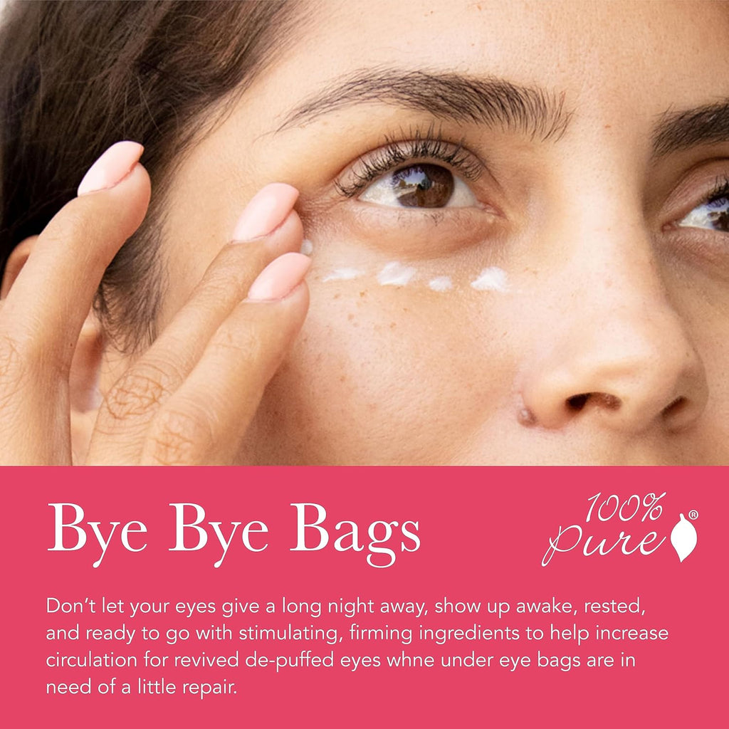 Pure Coffee Bean Caffeine Eye Cream with Green Tea, Rose Hip, Vitamin E, 0.3 oz G6741