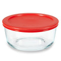 Pyrex Simply Store Glass Food Storage Container, Snug Fit Non-Toxic Plastic BPA-Free Lids, Freezer Dishwasher Microwave Safe, 3 Cup