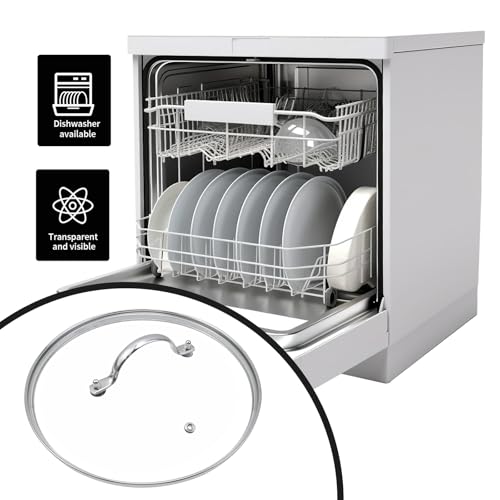 Antrader Tempered Glass Lid 9.5 Inch for Skillet Frying Pan Pot M306