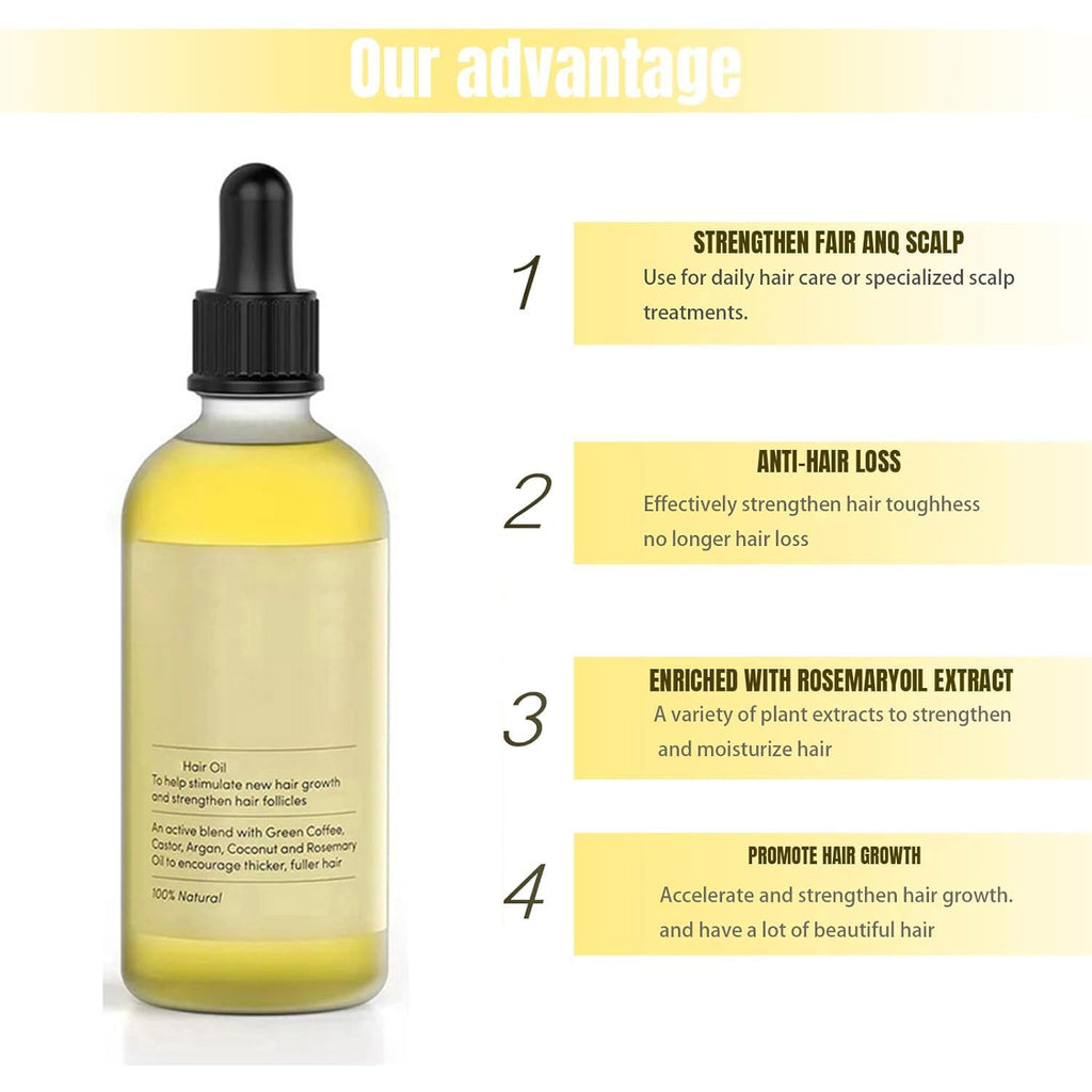 Rosemary & Parsley Seed Hair Growth Oil, Extra Strength Treatment for Hair Loss, 2 Oz Y2778