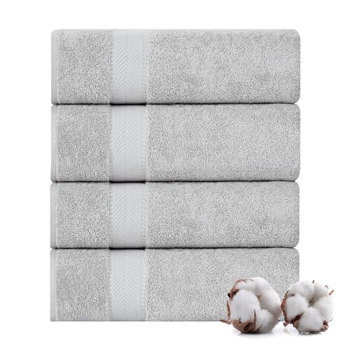TEXTILOM 6 Pcs Bath Towel Set – Hotel and Spa Quality & Soft & Absorbent & Quick Dry Bath Towels for Bathroom –100% Turkish Cotton Bathroom Towels Set (2 Bath Towels,2 Hand Towels,2 Washcloths)-Green