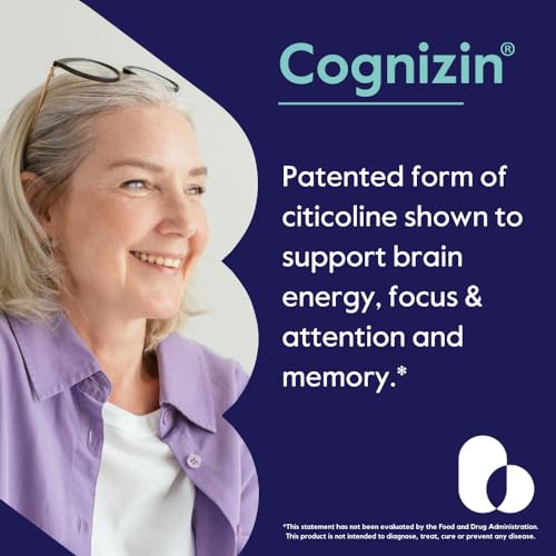 BESTVITE Cognizin Citicoline 500mg, 120 Vegetarian Capsules, Vegan, Non-GMO T835