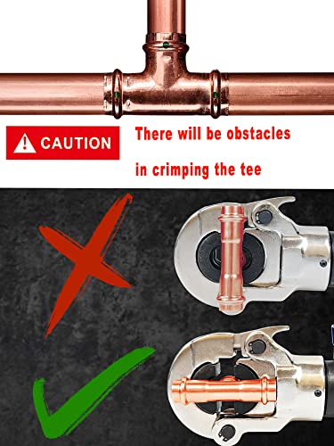 Copper Tube Crimping Tool with 1/2" 3/4" 1" Jaw for ProPress Fittings Z57745