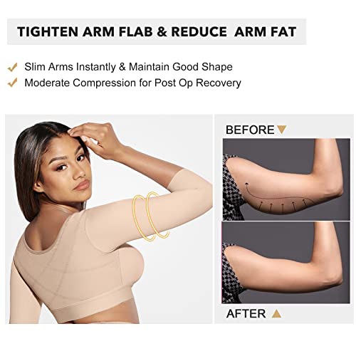 FeelinGirl Arm Shaper for Women Post Surgery Compression Sleeves L3879