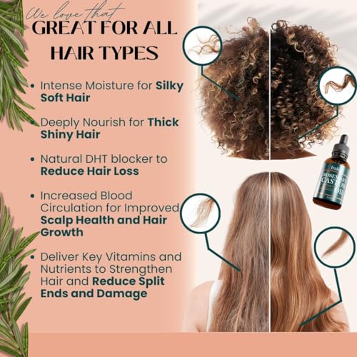 Rosemary & Castor Oil Hair Growth Treatment, 2oz by Live Fraiche Q16436