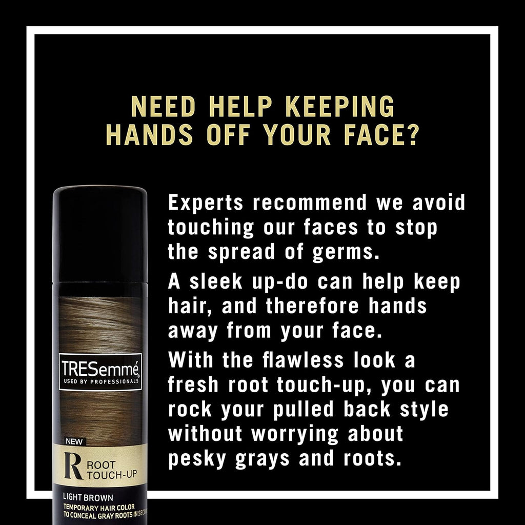 TRESemmé Root Touch-Up Light Brown Temporary Hair Color Spray, 2.5 oz (Pack of 2) I69919