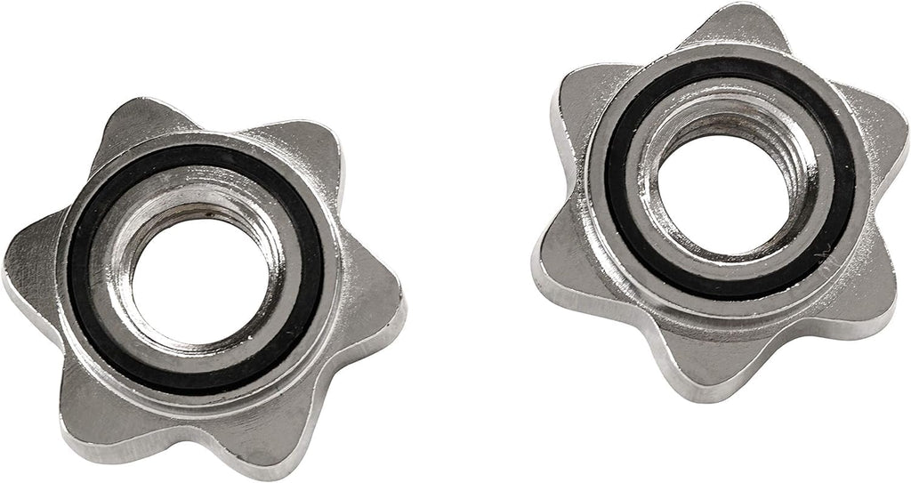 Sunny Health & Fitness 14" Threaded Chrome Dumbbell Bar Pair Z67078