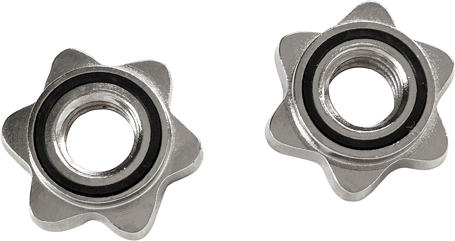 Sunny Health & Fitness 14" Threaded Chrome Dumbbell Bar Pair Z67078