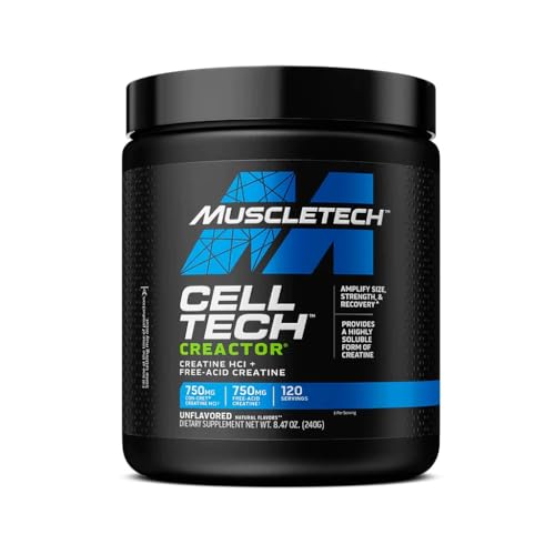 MuscleTech Platinum Pure Micronized Creatine Monohydrate Powder, Unflavored, 80 Servings R1724