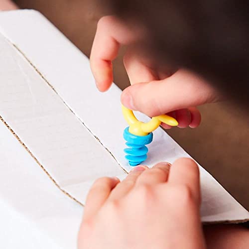 Makedo Starter 036 Cardboard Construction Starter Pack STEM Educational Toy for Kids 36 Piece K17153