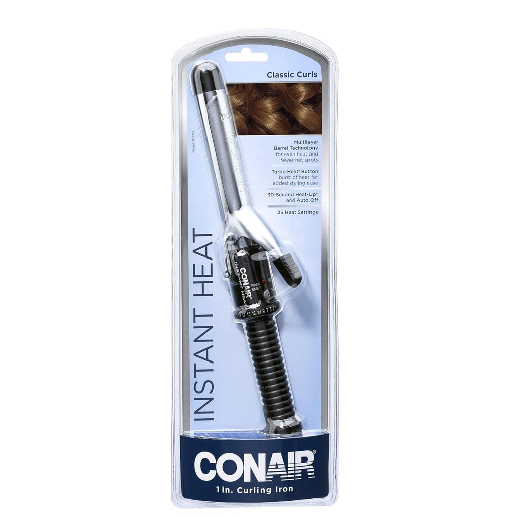 Conair Instant Heat 1-Inch Curling Iron, Black D712