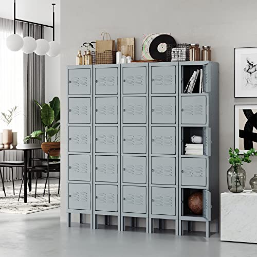 STANI Metal Locker with Lock, Tall Steel Storage Cabinet for Home, Gym, Office N537906