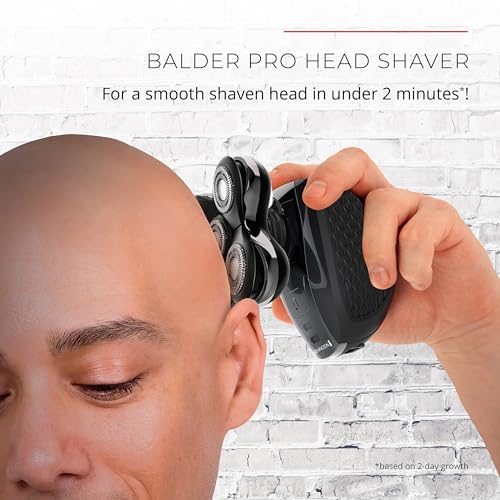 Remington Balder Pro Head Shaver for Bald Men, Cordless, Waterproof, Black with Replacement Head F87933