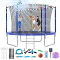 Upgraded 16FT 15FT 14FT 12FT Trampoline for Kids and Adults, Large Outdoor Trampoline with Enclosure, Backyard Trampoline with Basketball Hoop and Net, Capacity for 4-6 Kids and Adults