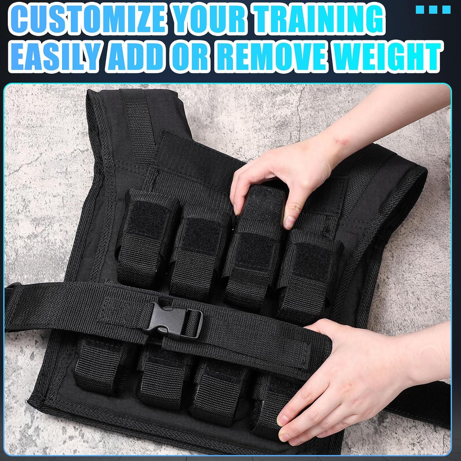 35lbs Adjustable Weighted Vest for Men with Iron Weights R614626