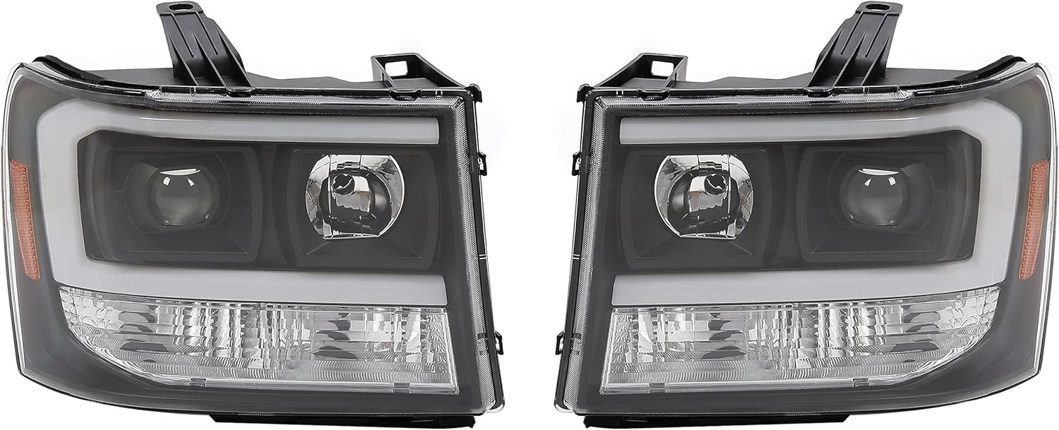 HECASA LED Projector Headlights for GMC Sierra 1500 2500HD 3500HD 2007-2014 S903846