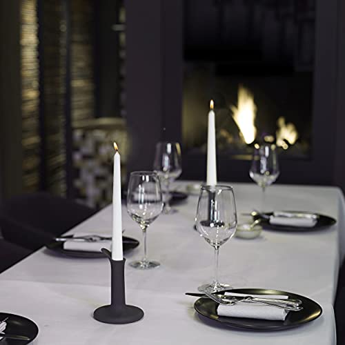 BOLSIUS Long White Taper Candles 10-Inch Unscented Bulk Pack of 30 C5126