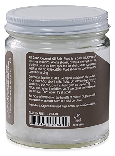 All Good Organic Coconut Oil Skin Food - Natural Moisturizer K22921