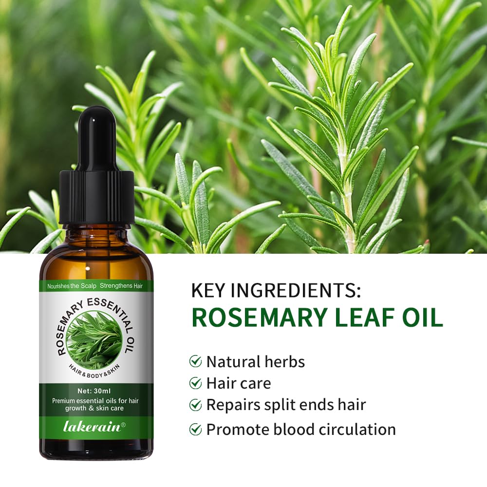 Rosemary Oil for Hair Growth, 100% Pure Natural T429