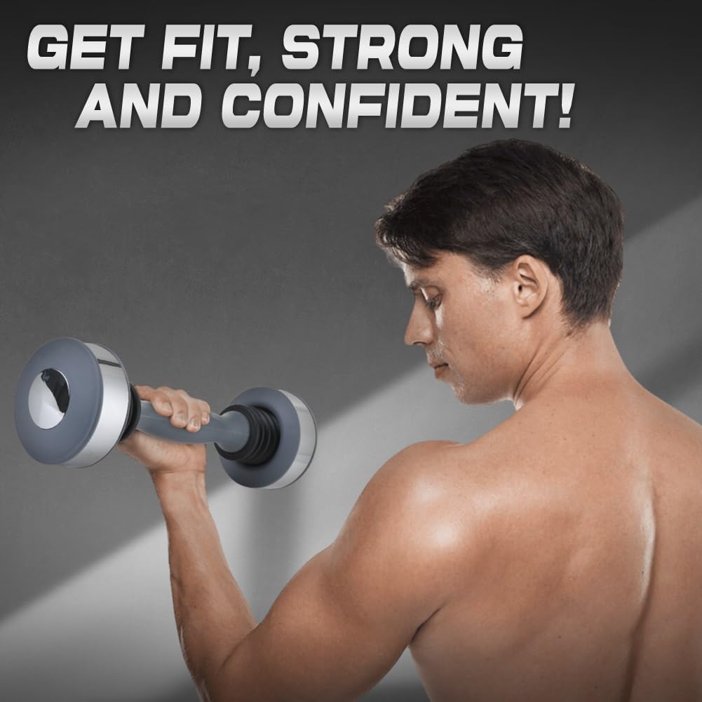 Shake Weight 3 lbs Adjustable Dumbbell for Arm Toning and Muscle Exercise with Workout DVD F48663