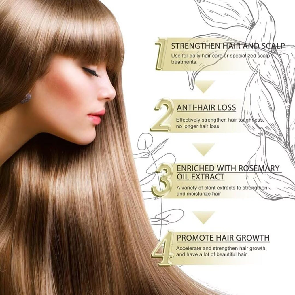 Rosemary & Parsley Seed Hair Growth Oil, Extra Strength Treatment for Hair Loss, 2 Oz Y2778