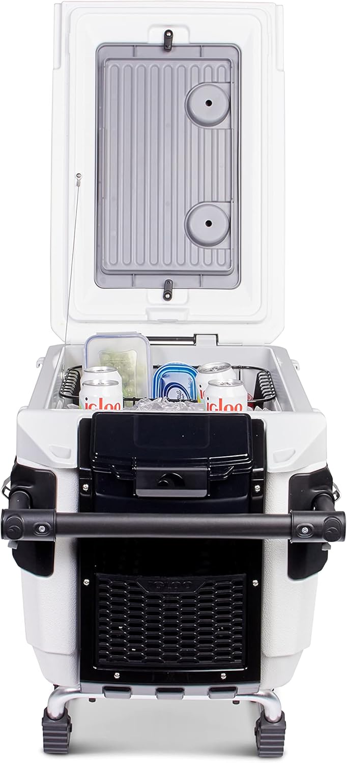 Igloo 70 QT Trailmate Marine Wheeled All-terrain Cooler, White Q6243