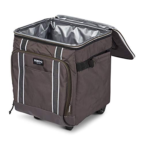 Igloo Large Portable Insulated Soft Cooler with Rolling Wheels Z132192
