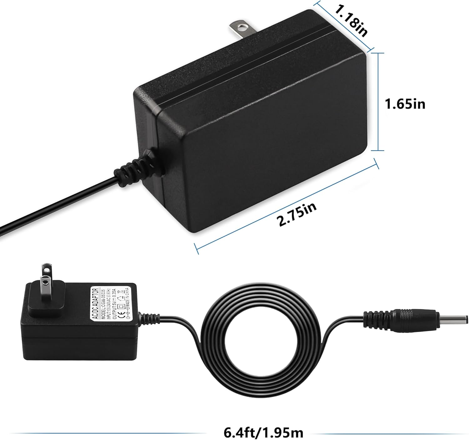 Remington Shaver Charger Power Cord 6.4ft O1704